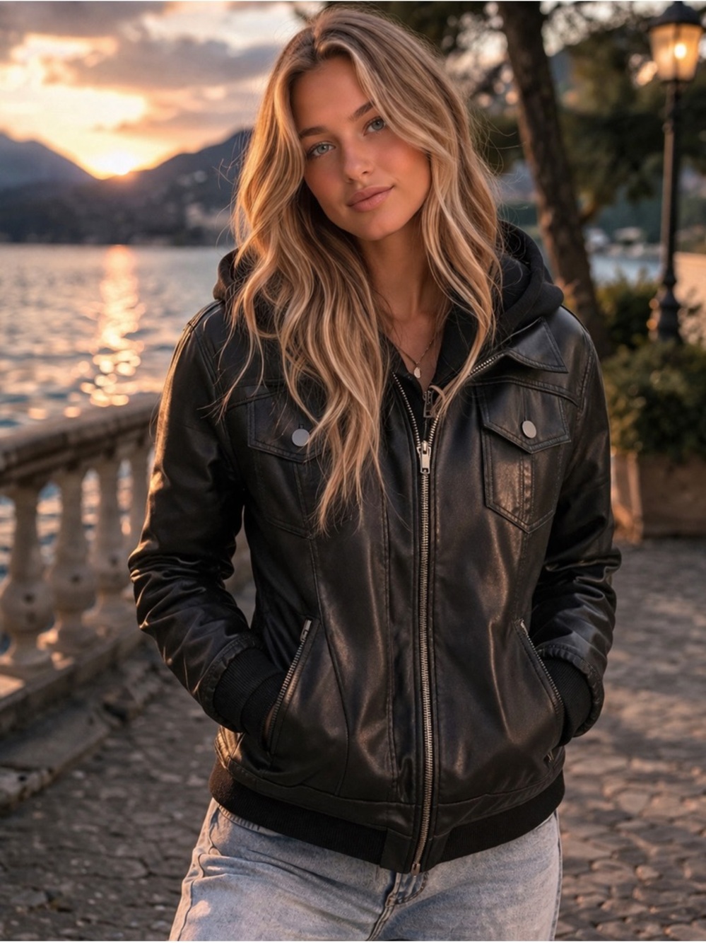 Genuine Leather Biker Jacket
